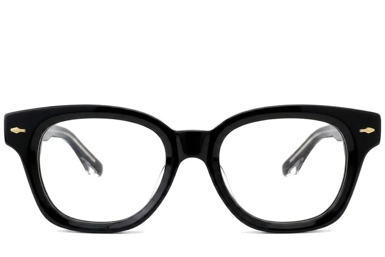 Gafas ovaladas de acetato negro #BS0522-0078