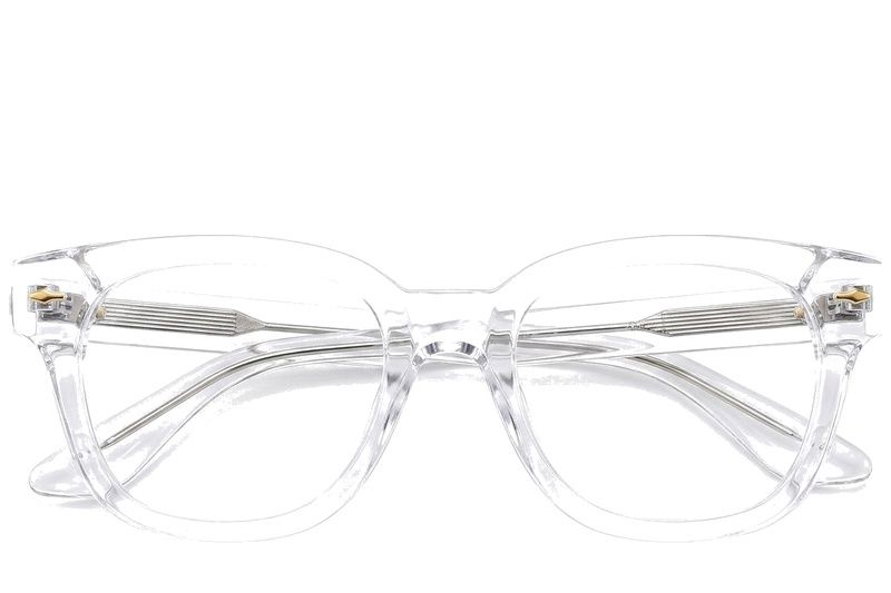 Oval Transparent Acetate Glasses #BS0522-0079