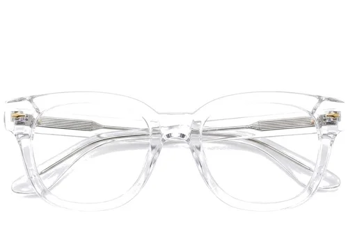 Verres ovales en acétate transparent #BS0522-0079
