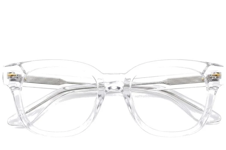 Oval Transparent Acetate Glasses #BS0522-0079