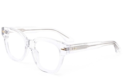 Oval Transparent Acetate Glasses #BS0522-0079