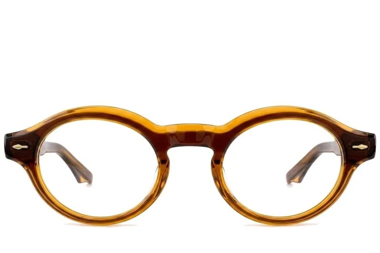 Bicchieri ovali in acetato marrone #BS0522-0083