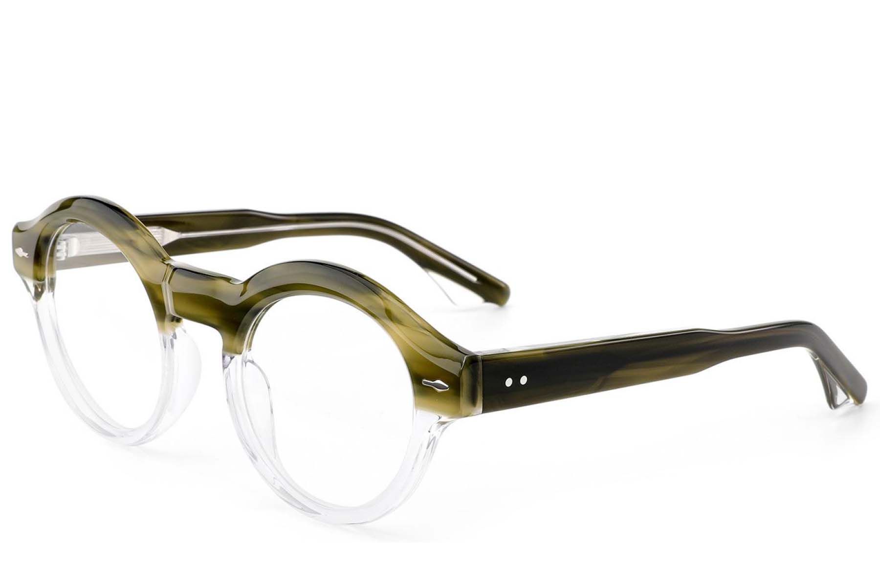 Gafas de acetato con patrón ovalado #BS0522-0085