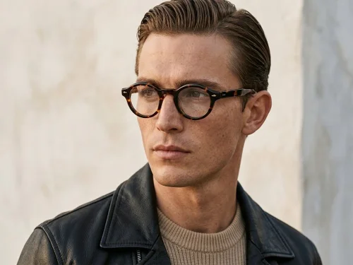 Lunettes ovales en acétate écaille de tortue #BS0522-0086