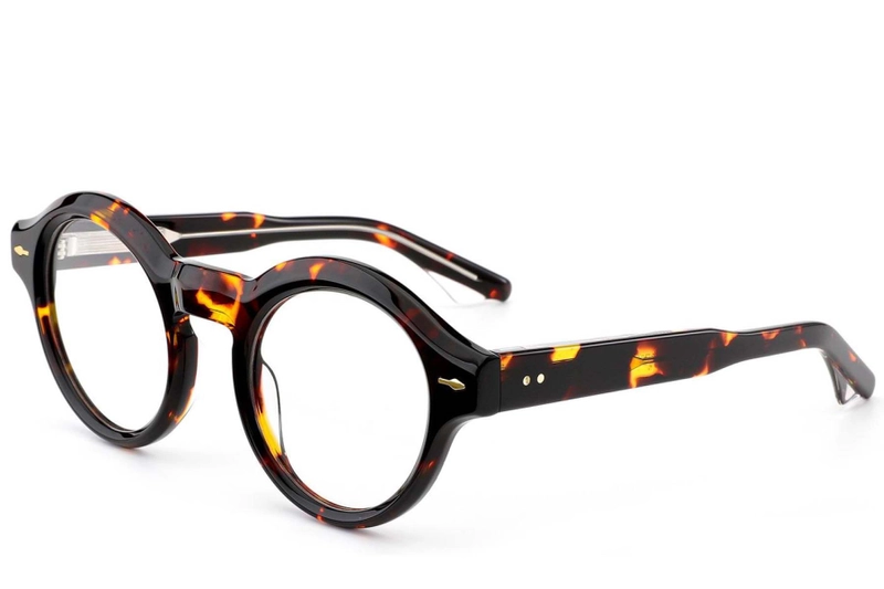 Oval Tortoiseshell Acetate Glasses #BS0522-0086