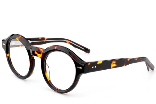 Oval Tortoiseshell Acetate Glasses #BS0522-0086