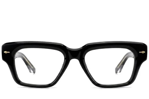 Lunettes rectangulaires en acétate noir #BS0522-0087
