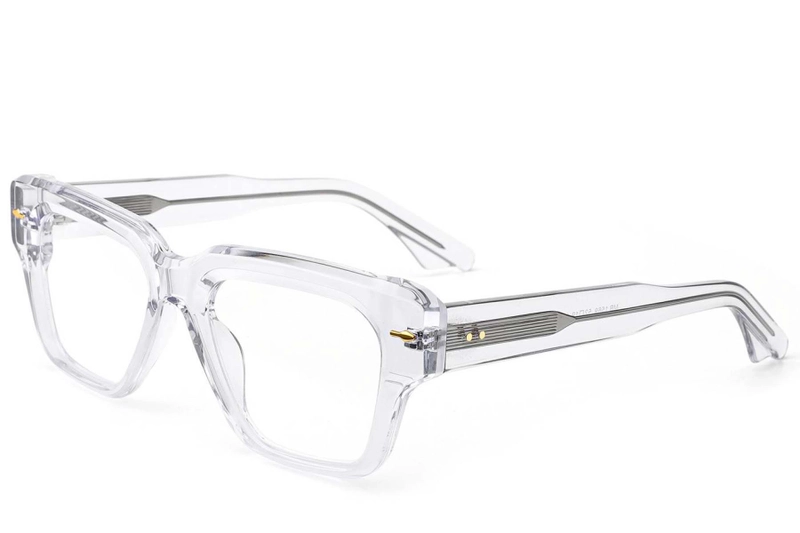 Rectangular Transparent Acetate Glasses #BS0522-0088