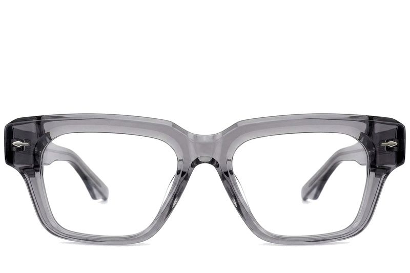 Rectangular Gray Acetate Glasses #BS0522-0089