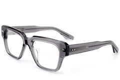 Rectangular Gray Acetate Glasses #BS0522-0089