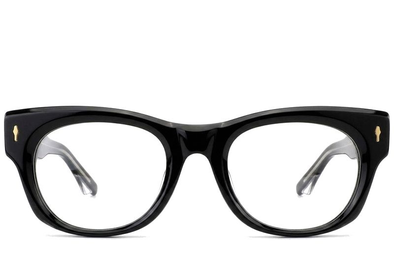 Oval Black Acetate Glasses #BS0522-0092