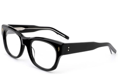 Oval Black Acetate Glasses #BS0522-0092
