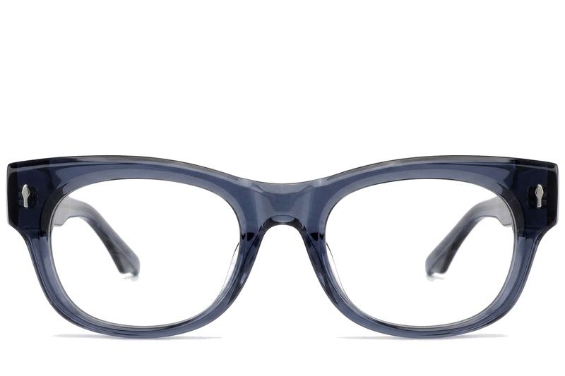 Oval Blue Acetate Glasses #BS0522-0094