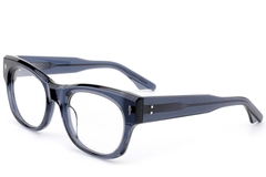 Oval Blue Acetate Glasses #BS0522-0094