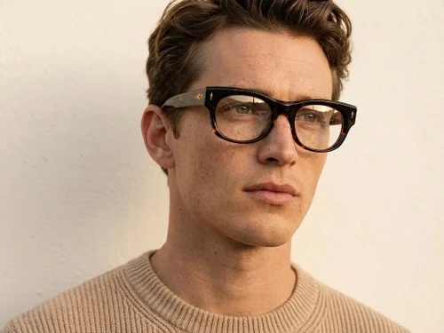 Lunettes ovales en acétate écaille de tortue #BS0522-0096