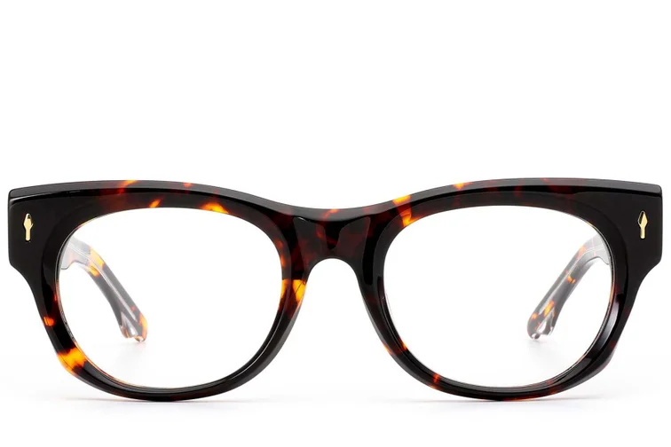 Oval Tortoiseshell Acetate Glasses #BS0522-0096