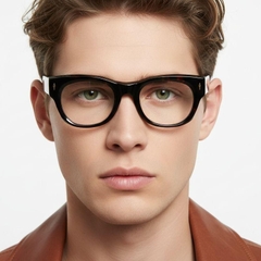 Oval Tortoiseshell Acetate Glasses #BS0522-0096