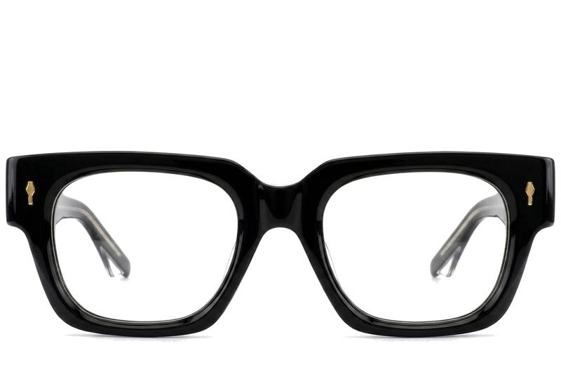 Rectangular Black Acetate Glasses #BS0522-0097