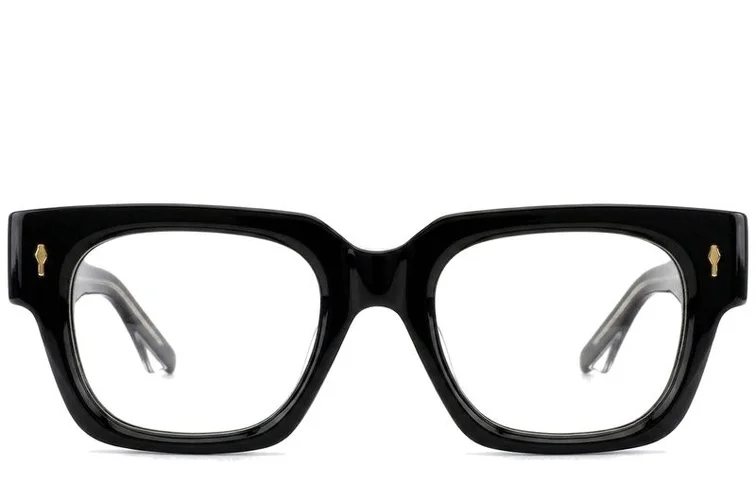 Rectangular Black Acetate Glasses #BS0522-0097