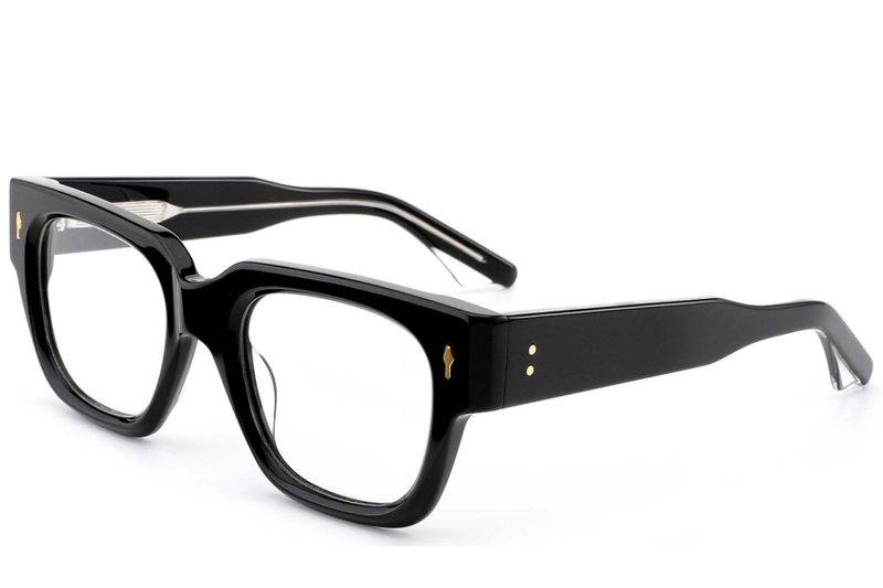 Rectangular Black Acetate Glasses #BS0522-0097