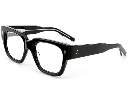 Lunettes rectangulaires en acétate noir #BS0522-0097