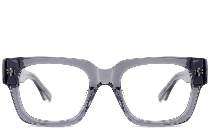 Rectangular Gray Acetate Glasses #BS0522-0099