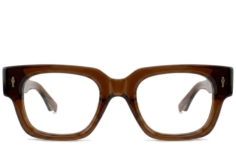 Rectangular Brown Acetate Glasses #BS0522-0100