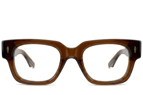 Lunettes rectangulaires en acétate brun #BS0522-0100