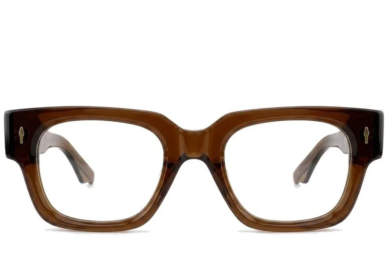 Rectangular Brown Acetate Glasses #BS0522-0100