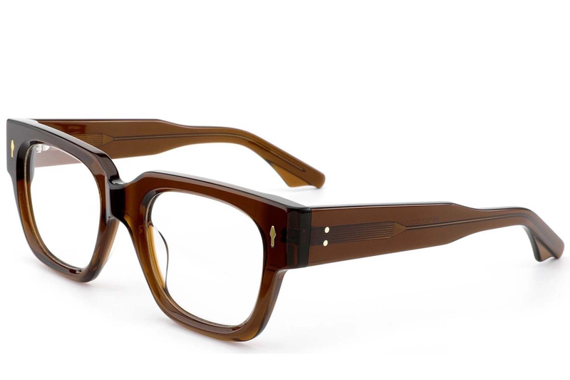 Rectangular Brown Acetate Glasses #BS0522-0100