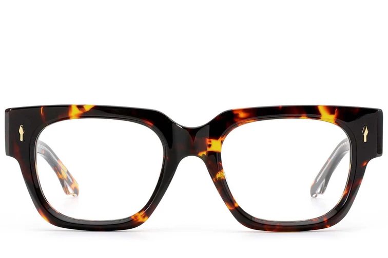 Rectangular Tortoiseshell Acetate Glasses #BS0522-0101