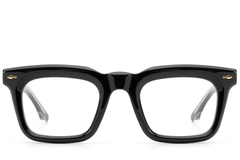 Rectangular Black Acetate Glasses #BS0522-0102
