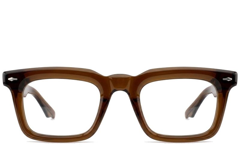 Bicchieri rettangolari in acetato marrone #BS0522-0103