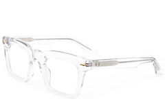 Gafas rectangulares de acetato transparente #BS0522-0104