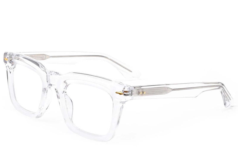 Gafas rectangulares de acetato transparente #BS0522-0104