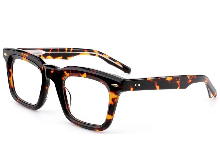 Gafas rectangulares de acetato de carey #BS0522-0105