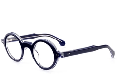 Round Blue Acetate Glasses #BS0522-0107