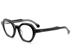 Geometric Black Acetate Glasses #BS0522-0111