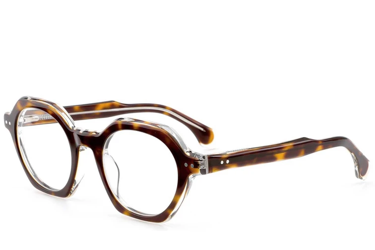 Gafas geométricas de acetato con diseño de carey n.° BS0522-0115