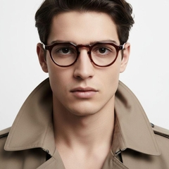 Oval Pink Acetate Glasses #BS0522-0118