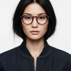 Oval Pink Acetate Glasses #BS0522-0118