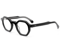 Geometric Black Acetate Glasses #BS0522-0121