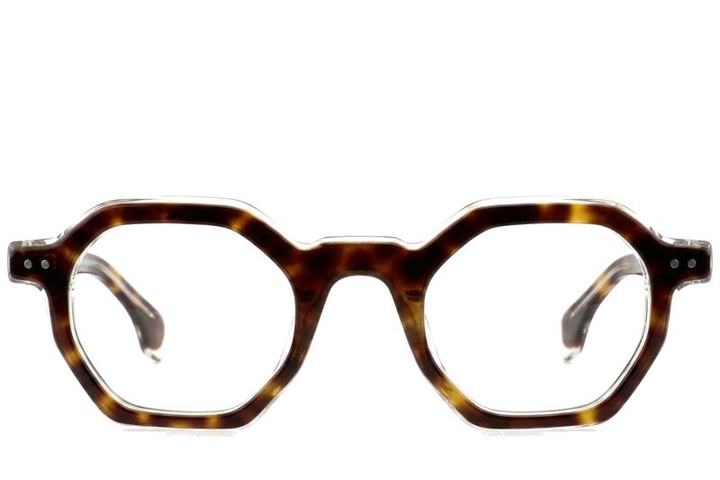 Geometric Tortoiseshell Acetate Glasses #BS0522-0125