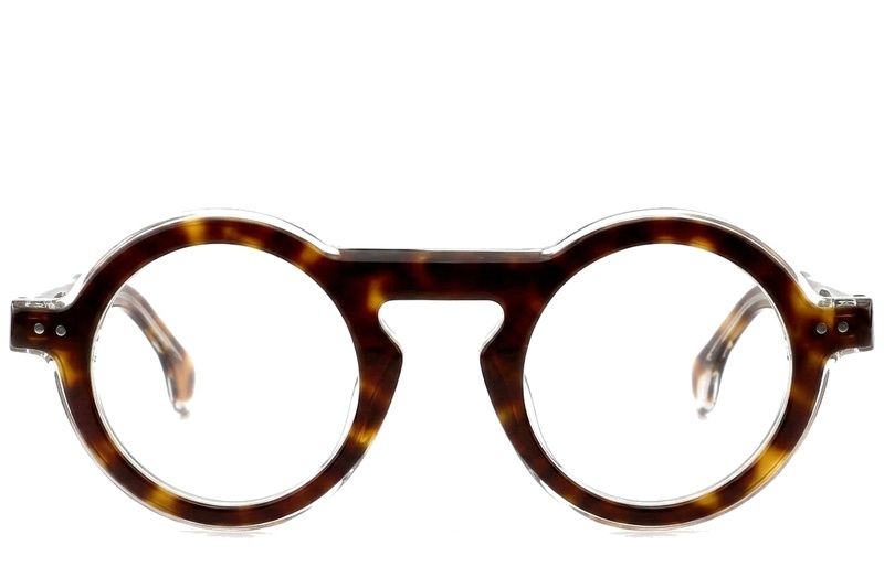 Gafas redondas de acetato de carey n.° BS0522-0130