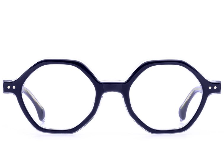 Gafas geométricas de acetato azul #BS0522-0132