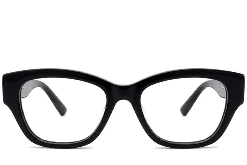 Lunettes papillon en acétate noir #BS0522-0136