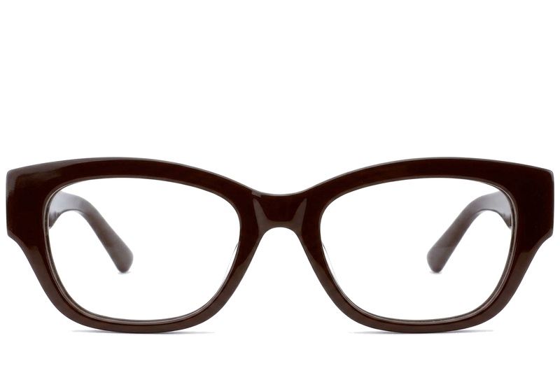 Gafas de acetato marrón mariposa #BS0522-0138