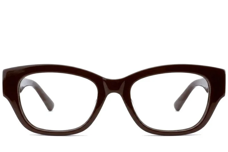Gafas de acetato marrón mariposa #BS0522-0138