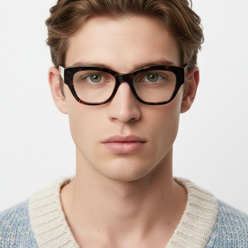 Gafas de acetato con forma de mariposa y carey #BS0522-0139