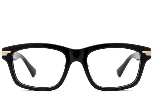 Lunettes rectangulaires en acétate noir #BS0522-0140